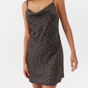 UO Mallory Cowl Neck Slip Dress